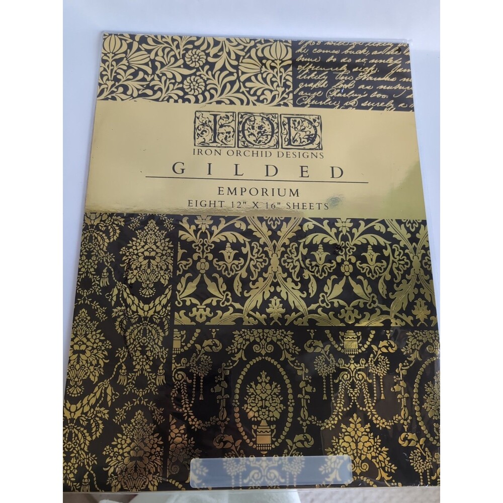 Iron Orchard Designs Etiquette Gilded Transfers NIP